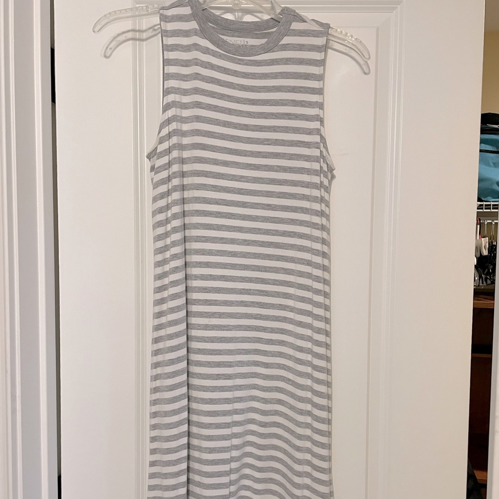 Striped Simple Dress (S)